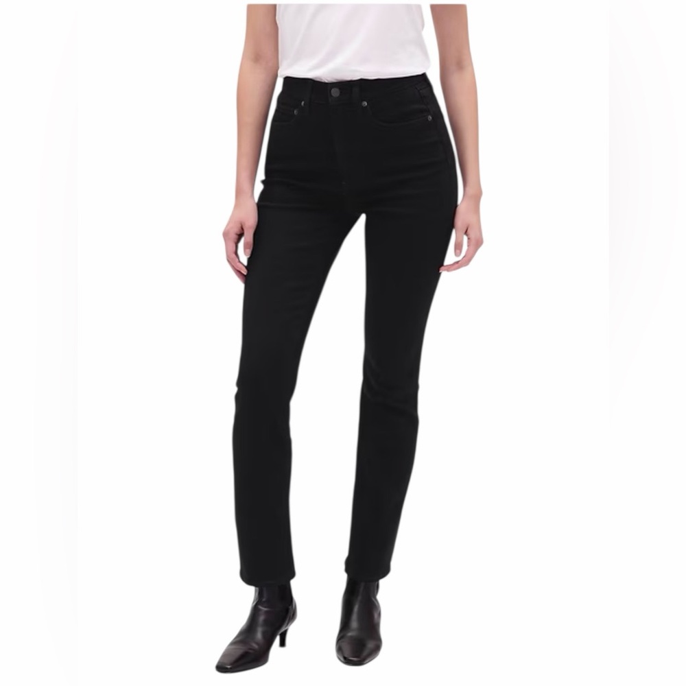 GAP•Vintage Slim High Rise Black Wash Jeans
